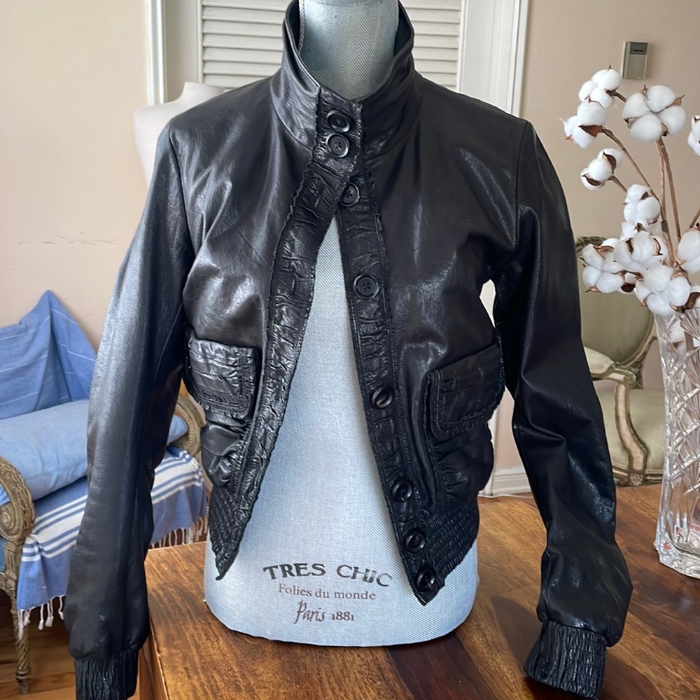 Beautiful Balenciaga leather jacket